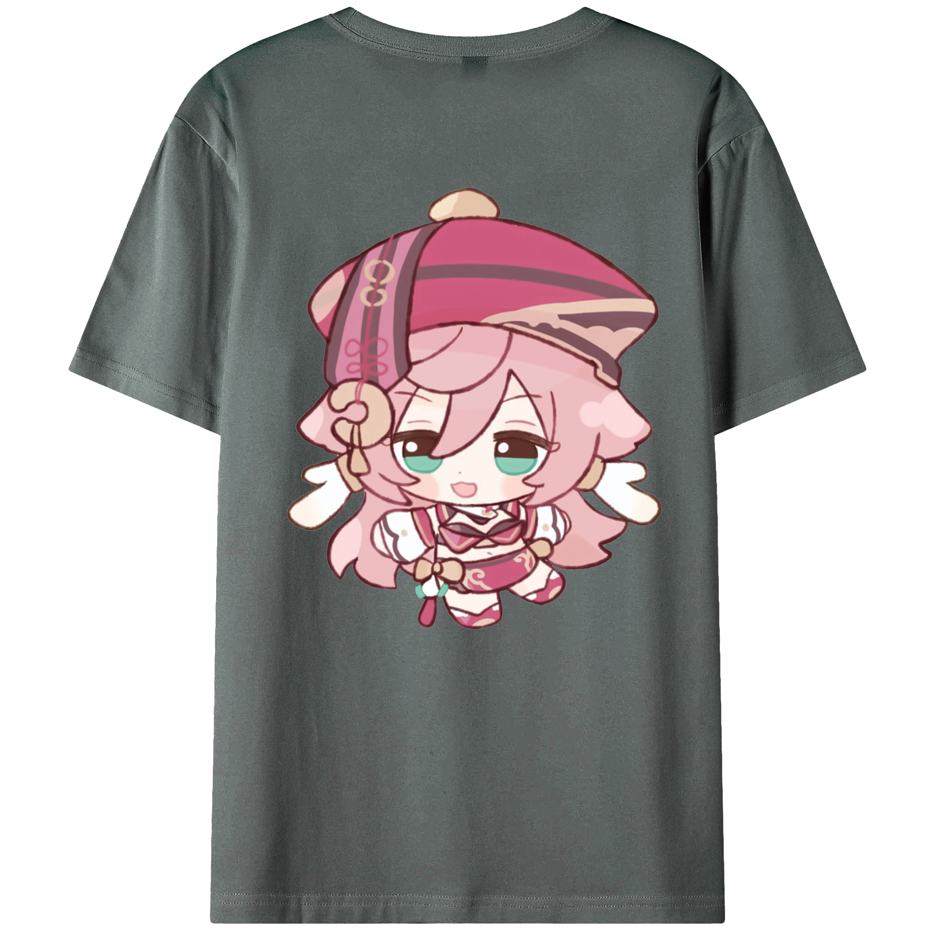 げんし神 ヤンフェイ genshin Yanfei 綿100％半袖Tシャツ（背面プリント）